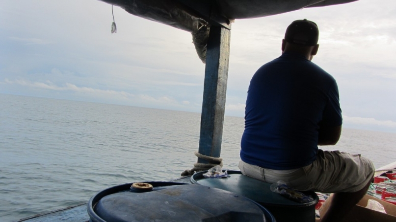 Our captain on the Kuna cargo boat