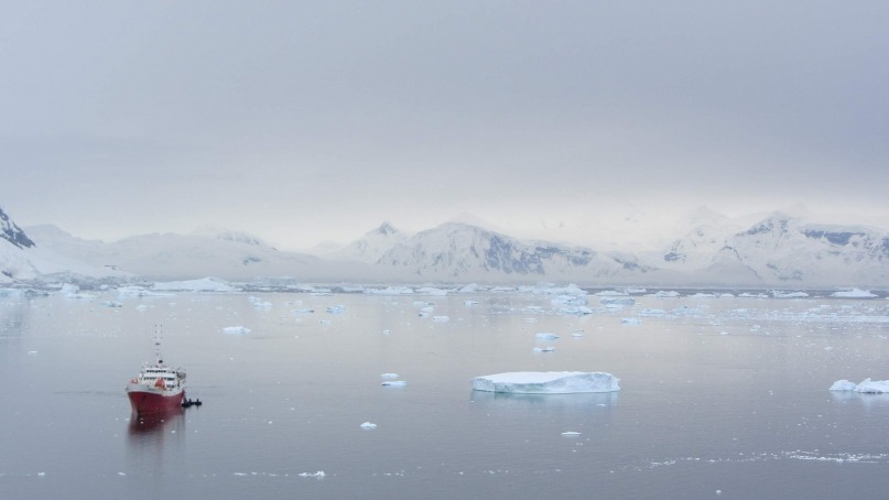 typical Antarctic landscape