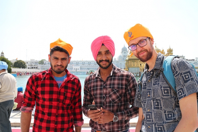 Selfies with locals India