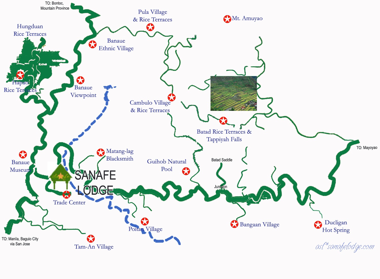 banaue tour map